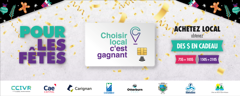 Lancement de l’initiative Choisir local, c’est gagnant… pour les Fêtes! - CCIVRR Lancement de l’initiative Choisir local, c’est gagnant… pour les Fêtes! - CCIVRR