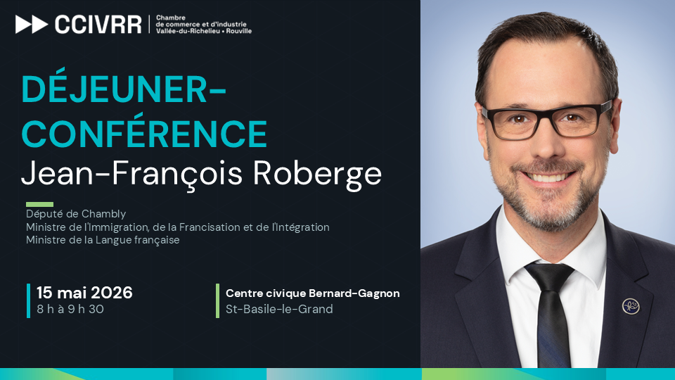 Déjeuner-conférence avec Jean-François Roberge