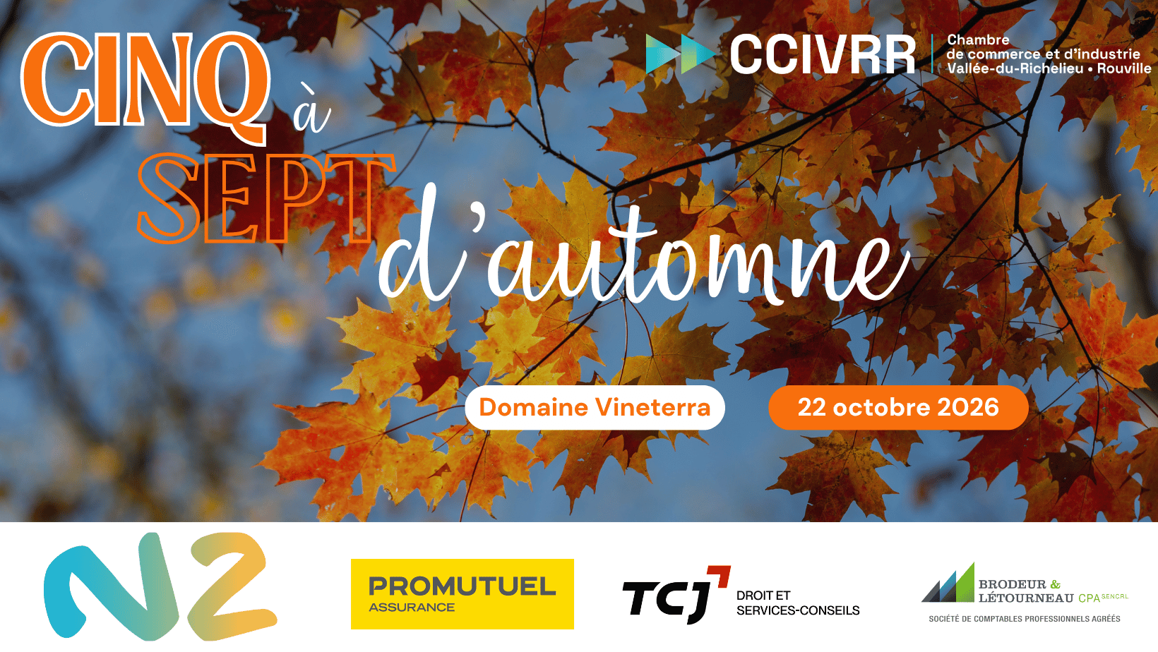 5 à 7 d&rsquo;automne