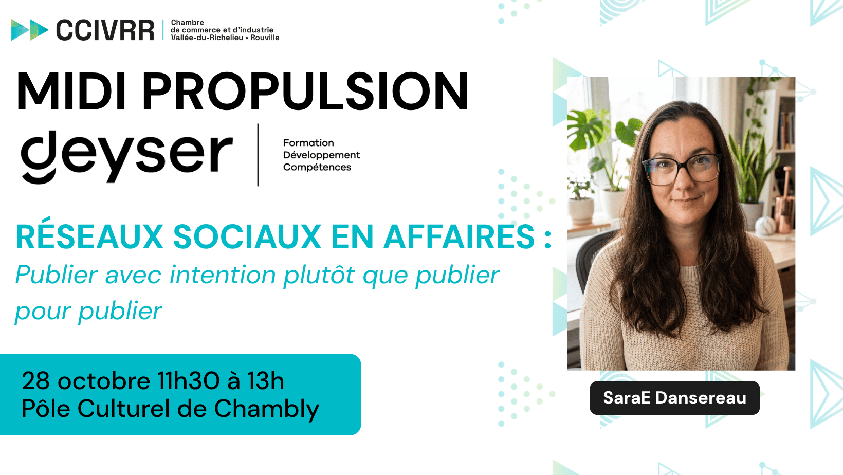 Midi Propulsion Geyser – Réseaux sociaux en affaires: Publier avec intention plutôt que publier pour publier